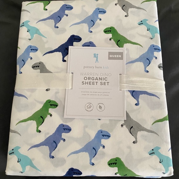 Pottery Barn Kids Other - Pottery Barn kids Queen size boys organic sheet set